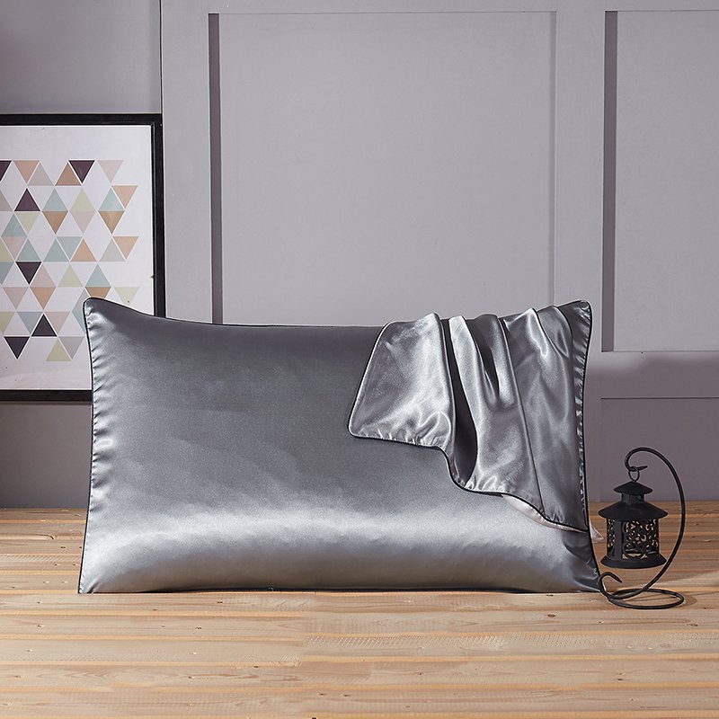 Battilo (Silvery Grey)Satin Silk Pillowcase for Hair & Facial Skin to