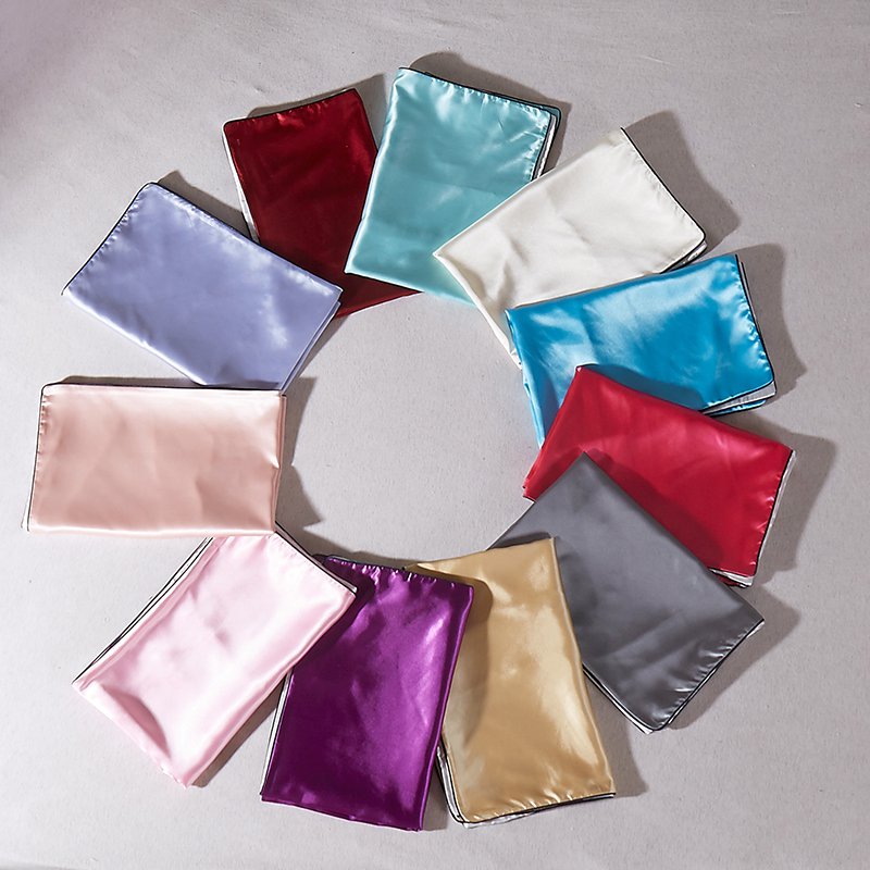 Battilo (Aqua)Satin Silk Pillowcase for Hair & Facial Skin to Prevent