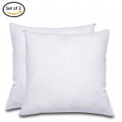 Battilo Square 18x18 Sofa and Bed Pillow Insert Form Cushion 2-Pack
