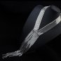 Women Retro Exaggeration Alloy Tassel Long Chain Necklace