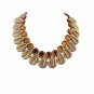 Women Fashion Retro Ethnic Style Leaf Waterdrop Bohemia Vintage Choker Bib Chain Necklace