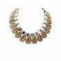 Women Fashion Retro Ethnic Style Leaf Waterdrop Bohemia Vintage Choker Bib Chain Necklace