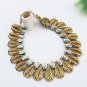 Women Fashion Retro Ethnic Style Leaf Waterdrop Bohemia Vintage Choker Bib Chain Necklace