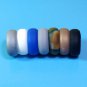 Battilo Silicone [size 8]Wedding Ring for Men/Women 7 Pack Comfortable Antibacterial Rubber Rings