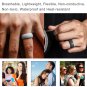 Battilo Silicone [size 11]Wedding Ring for Men/Women 7 Pack Comfortable Antibacterial Rubber Rings