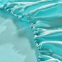 Battilo (Teal,TWIN)Fitted Sheet Deep Pocket Satin Silk Bed Sheet Wrinkle, Fade, Abrasion Resistant