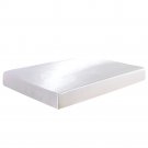 Battilo (White,Queen)Fitted Sheet Deep Pocket Satin Silk Bed Sheet Wrinkle, Fade, Abrasion Resistant