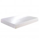 Battilo (White,King)Fitted Sheet Deep Pocket Satin Silk Bed Sheet Wrinkle, Fade, Abrasion Resistant