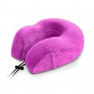 Battilo [Purple] Travel Pillow Memory Foam Neck Pillow For Head & Neck Support