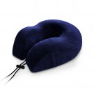 Battilo [Navy] Travel Pillow Memory Foam Neck Pillow For Head & Neck Support