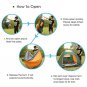 Battilo[Green&Orange]Pop Up Tent Automatic for Beach, Camping, Fishing, Picnic for 3-4 Persons