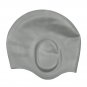 Battilo [Grey]Silicone Swimming Cap Adult Men Women Swimming Caps Hats,Pack of 2