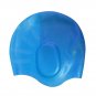Battilo [Lake Blue]Silicone Swimming Cap Adult Men Women Swimming Caps Hats,Pack of 2