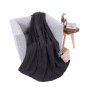 Battilo (Dark Grey) Cable Knit Blanket Nature Soft Sofa Bed Cover Throw 50"x 60"