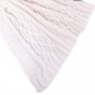 Battilo (White) Cable Knit Blanket Nature Soft Sofa Bed Cover Throw 50"x 60"