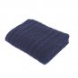 Battilo(Navy Blue)Cable Knitted Blanket Throws for Single Bed Sofa Chair Couch Cover 50"x60"