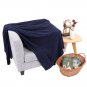 Battilo(Navy Blue)Cable Knitted Blanket Throws for Single Bed Sofa Chair Couch Cover 50"x60"