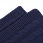 Battilo(Navy Blue)Cable Knitted Blanket Throws for Single Bed Sofa Chair Couch Cover 50"x60"