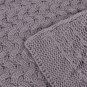 Battilo Knitted Blanket  (Dark Grey) Throws Blankets for Sofa Chair Couch Cover Home Decor, 50"x60"