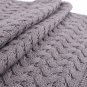 Battilo Knitted Blanket (Dark Grey) Throws Blankets for Sofa Chair Couch Cover Home Decor, 50"x60"
