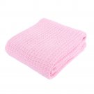 Battilo[Pink]Hospital/Home Thermal Snag-Free Blanket 100% Cotton Couch Throw or Quilt 72"x88"