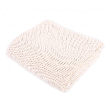 Battilo 100% Soft Premium Cotton Thermal Blanket Easy Care Soft Comfortable and Warm 80"x88"