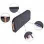 Battilo (Dark Grey)Felt Pencil Case Students Stationery Pouch Zipper Bag 3 Pack