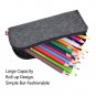 Battilo (Dark Grey)Felt Pencil Case Students Stationery Pouch Zipper Bag 3 Pack