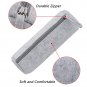 Battilo (Light Grey)Felt Pencil Case Students Stationery Pouch Zipper Bag 3 Pack