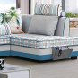 Battilo (Dark Grey)Felt Bedside Caddy Pocket Home Sofa Desk Bed Storage Organizer with Cable Holes