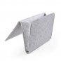 Battilo (Light Grey)Felt Bedside Caddy Pocket Home Sofa Desk Bed Storage Organizer with Cable Holes