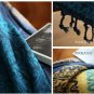 Battilo (60" x 76") Decorative Woven Tapestry Throw Blanket with Fringes Knitted Chenille Blanket