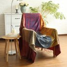 Battilo (60" x 76") Decorative Woven Tapestry Throw Blanket with Fringes Knitted Chenille Blanket