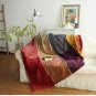 Battilo (88" x 100") Decorative Woven Tapestry Throw Blanket with Fringes Knitted Chenille Blanket