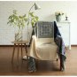 Battilo (60" x 76") Decorative Woven Tapestry Throw Blanket with Fringes Knitted Chenille Blanket