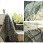 Battilo (60" x 76") Decorative Woven Tapestry Throw Blanket with Fringes Knitted Chenille Blanket