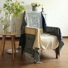 Battilo (88" x 100") Decorative Woven Tapestry Throw Blanket with Fringes Knitted Chenille Blanket