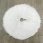 Battilo Christmas Tree Skirt White Plush New Year Party Holiday Ornament 31"