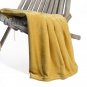 Battilo [Ochre] Flannel Fleece Blanket Throw 200 GSM Plush Microfibe