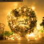 Battilo Artificial Christmas Wreath Door Hanging Wall Window Wedding Party Christmas Decor 12"