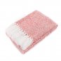 Battilo (Pink) Lightweight FringeThrow Blanket Couch,Bed, All Seasons Daily Use 51"x67"