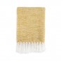 Battilo ( Ochre) Lightweight FringeThrow Blanket Couch,Bed, All Seasons Daily Use 51"x67"