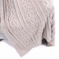 Battilo[Light Gray]Knitted Luxury Chenille Throw blanket, 51" by 67"