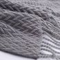 Battilo Herringbone 100% Acrylic Throws for Sofa Bed Blanket Throw, 130 x 180 cm, Grey