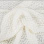 Battilo(White)100% acrylic Blanket with Tassels Throws for Sofa Chair Settee 130x150cm