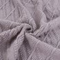 Battilo Knitted Throw Diamond Pattern Blanket for Sofa Chair Bed Decoration (Grey)