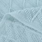 Battilo Knitted Throw Diamond Pattern Blanket for Sofa Chair Bed Decoration (Light Blue)