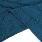 Battilo Eastin Dual Cable Knit Throw Blanket, Soft Cozy Snuggle TV Blanket, 50"x60" (Teal)