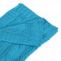 Battilo Eastin Dual Cable Knit Throw Blanket, Soft Cozy Snuggle TV Blanket, 50"x60" (Blue)