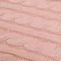 Battilo Eastin Dual Cable Knit Throw Blanket, Soft Cozy Snuggle TV Blanket, 50"x60" (Blush)